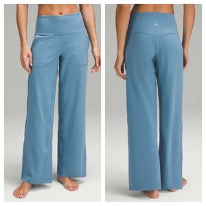 Lululemon Align High-Rise Wide-Leg Pant 31" Utility Blue Size 14
